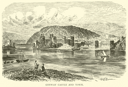 Conway Castle and Town (engraving)