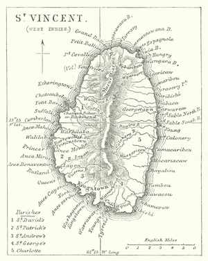St Vincent, West Indies (engraving)