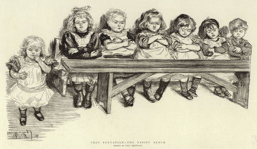 Free Education, the Babies' Bench (litho)