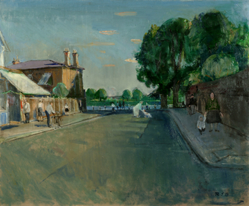 Thames Road, Chiswick, c.1963 (oil on canvas)