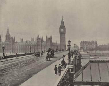Westminster Bridge (b/w photo)