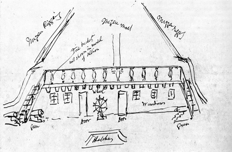 W. S. Gilbert 's set design for H.M.S. Pinafore
