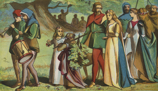 Robin Hood And His Merry Men (colour litho)