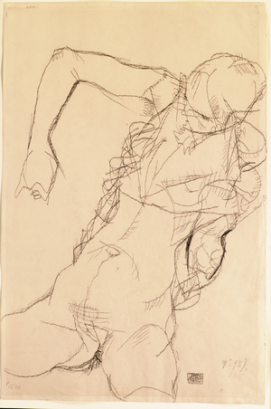 Seated nude, 1914 (pencil on paper)