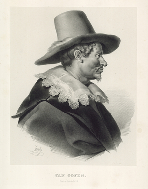 Jan van Goyen, Dutch artist (litho)