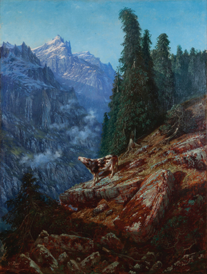 The lost cow 1852 (Oil on canvas)