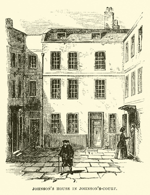 Johnson's House in Johnson's-Court (engraving)