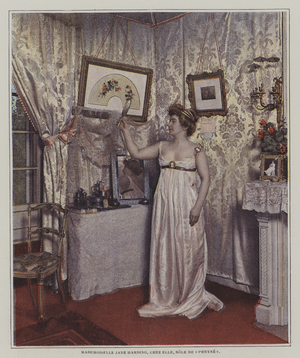 Jane Hading, French stage actress (colour photo)