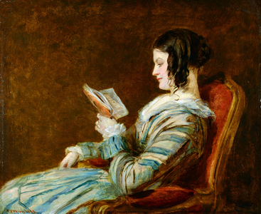 Isabelle Frith Reading, 1845 (oil on canvas)