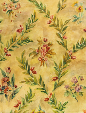 19th Century Embroidery, 1961 (w/c on paper)