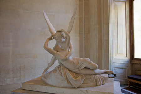Psyche revived by Love, 1796 (marble)