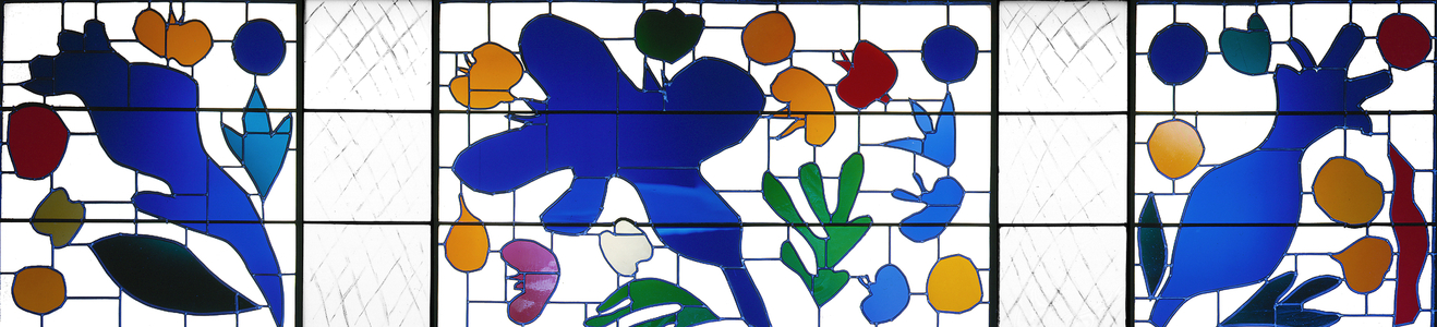 The Wild Poppies, 1969 (stained & leaded glass)