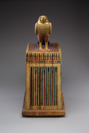 Falcon Box with Wrapped Contents, 332–30 B.C. (multi media)