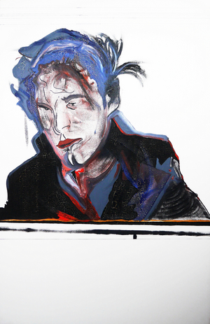 Surportrait : le fantôme 1, 2000 (oil on canvas)