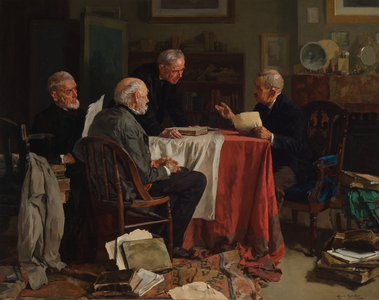 Different Opinions  (Oil on canvas)