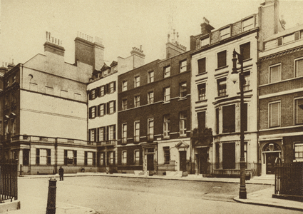 Audley Square, Mayfair (b/w photo)