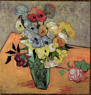 Roses et anemones, 1890 (oil on canvas)