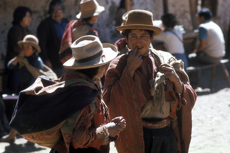 Native people in Cuzco - Peru, people; 1975, Cuzco, Peru, Peruvian woman ..., 1975 (photo)