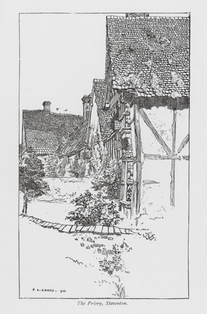 The Priory, Steventon (litho)