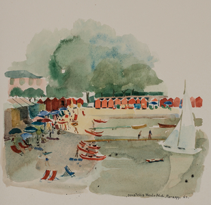 Neighbourhood, 1963 (w/c on paper)