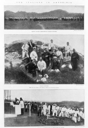 The Italians in Abyssinia during the Italo-Ethiopian War, 1896