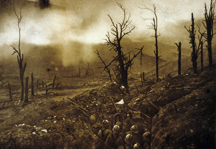 Battle of Verdun, France, 1916 (b/w photo)
