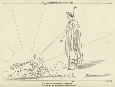Juno commanding the Sun to set (engraving)