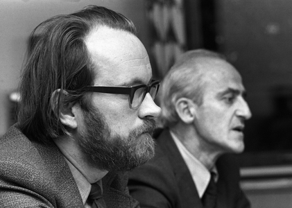 Oslo October 7, 1975. Berge Furre (t.v.) ..., 1975 (photo)