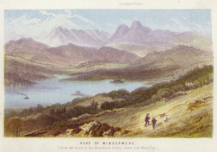Head of Windermere (colour litho)