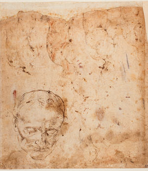 Figure studies, 16th century (drawing)