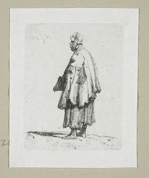 Woman Beggar Facing Left, 1787