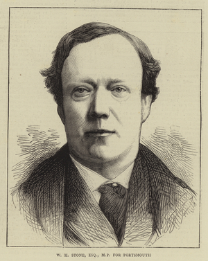 W H Stone, Esquire, MP for Portsmouth (engraving)