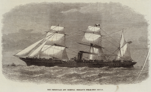 The Peninsular and Oriental Company's Steam-Ship Deccan (engraving)