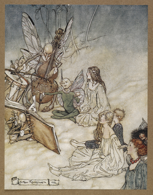 And a fairy song'.
A scene from 'A Midsummer Night's Dream.