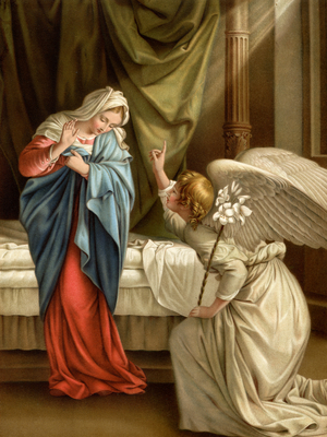 The Annunciation (colour litho)