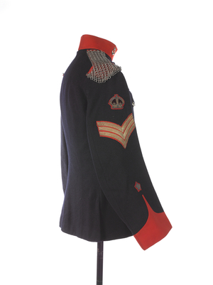 Non-commissioned officers full dress tunic worn by Squadron Sergeant Major William Froom, Berkshire Yeomanry, 1903-1913 (fabric)