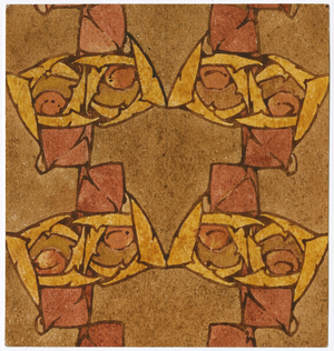 Buds and leaves design (w/c on paper)
