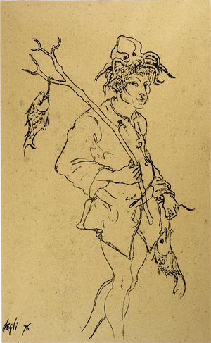 My Sign, 1976 (oil on paper)