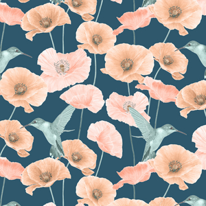 Poppy pattern, 2020 (graphite pencil & digital)