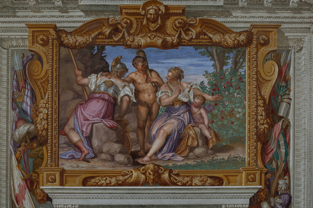 Hercules between Virtue and Fatigue, Main Hall, 1561-65 (fresco)