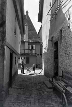 A trip to Amorbach, Germany 1930s (b/w photo)