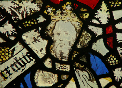 Window s4 depicting a king on the Tree of Jesse (stained glass)