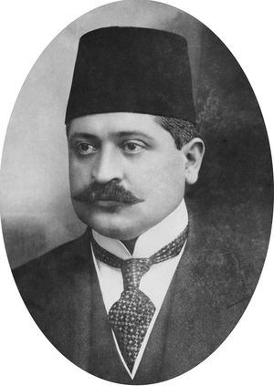 Talaat Bey (1872-1921) turkish minister of internal affairs around 1914, famous for his position against armenians, he was the organizer of armenian genocide in 1915