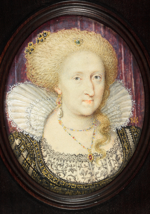 Anne of Denmark (w/c on vellum)