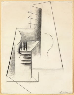 Guitar, 1911-1912 (charcoal on paper)
