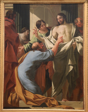 The Incredulity of Saint Thomas, c.1635-37 (oil on canvas)