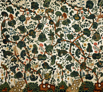 Bed Hanging (cotton, wool, satin, & linen)
