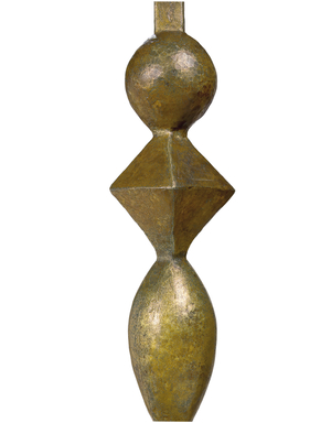 Standard lamp, c.1933 (patinated bronze) (detail of 1072993)