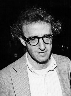 Woody allen, 1980s (b/w photo)