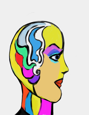Female head, 2006 (computer graphics)